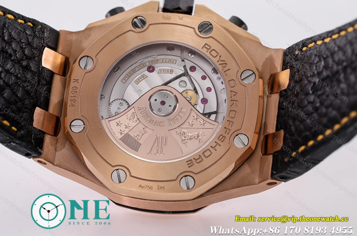 Audemars 42MM 26470OR Black LE Oak 2019 Offshore RG Royal JF Piguet- A3126 0130